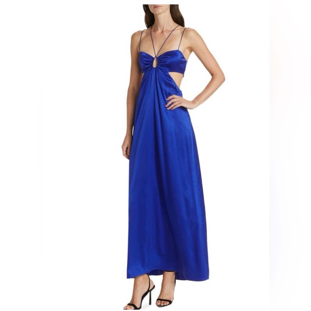 Frame Silk Cutout Dress